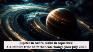 Jupiter in Ardra, Rahu in Aquarius: A 3-minute time shift that can change your July 2025