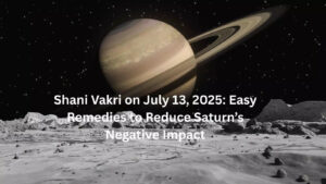 Shani Vakri on July 13, 2025: Easy Remedies to Reduce Saturn’s Negative Impact